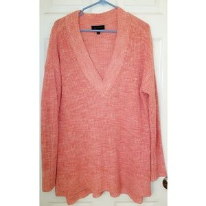 Lane Bryant V-Neck Tunic Sweater with side slits